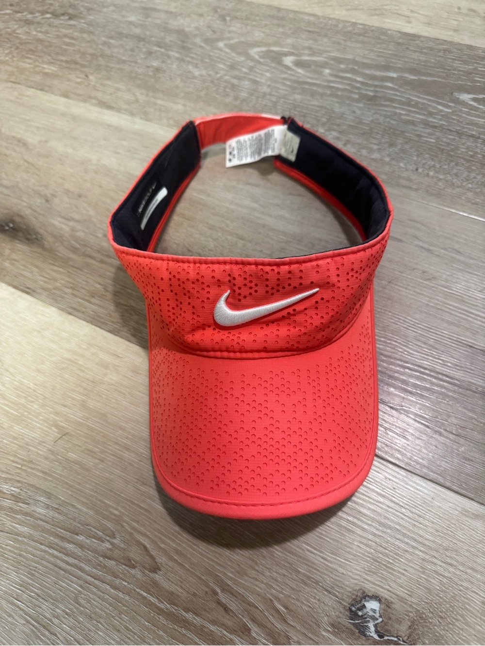 Nike Coral Golf Visor with Black Sweatband
